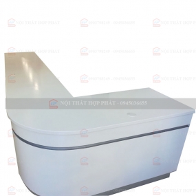 Quầy Lễ Tân Thấp QLTTG617 - Quầy Thu Ngân, Quầy Trung Tâm, Quầy Gỗ Công Nghiệp Hiện Đại